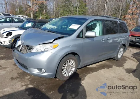 2013 Toyota Sienna Xle V6 8 Passenger из США, поврежденный, VIN 5TDYK3DC8DS295533